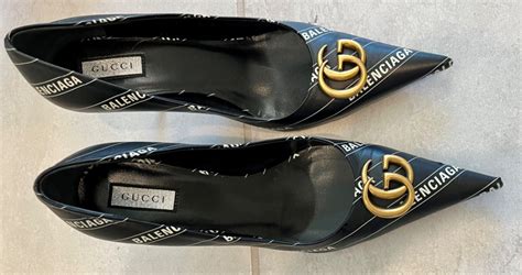 Gucci x Balenciaga The Hacker Project Knife Pump Black 